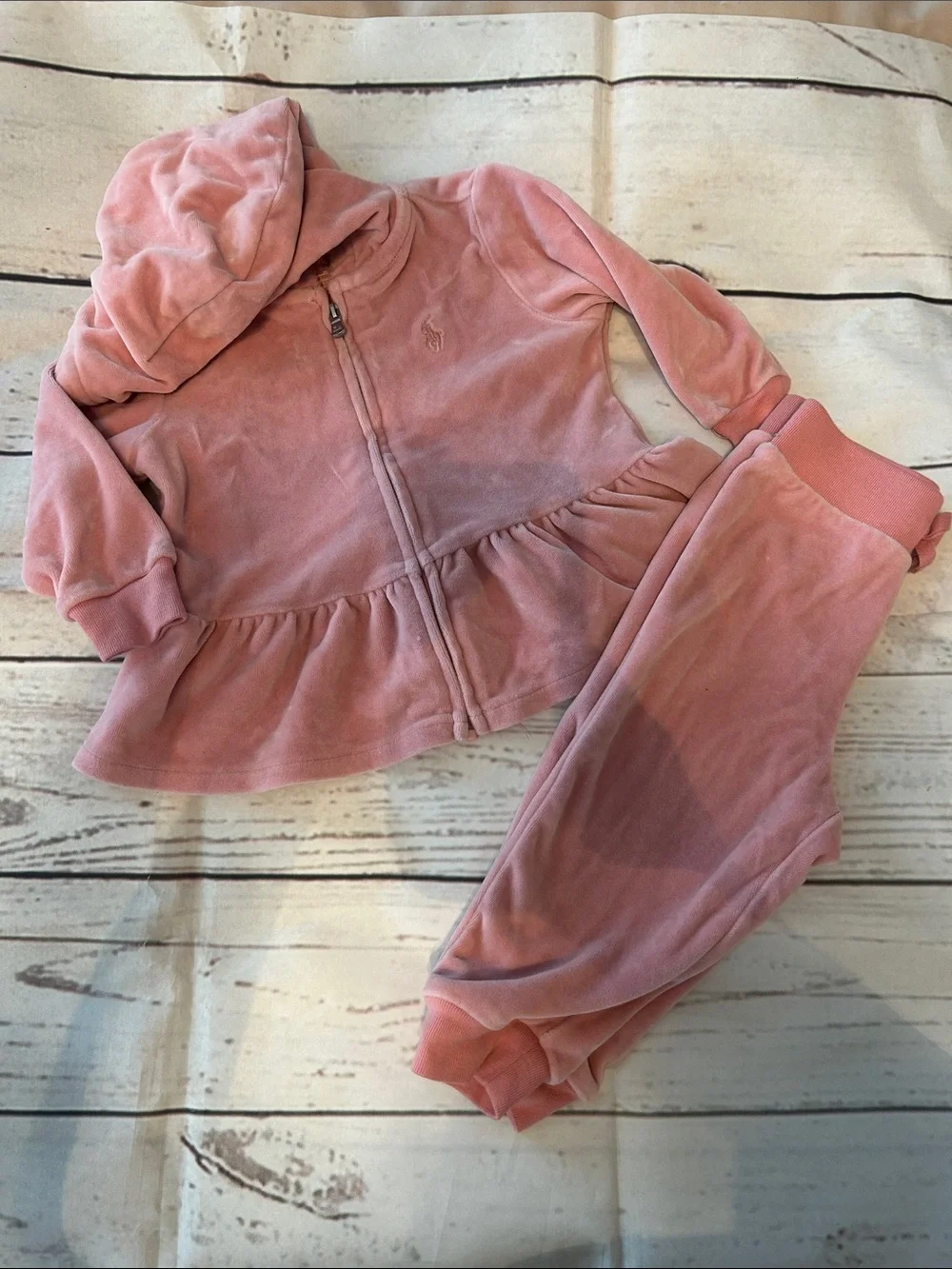 Ralph Lauren Velour Hoodie & Jogger Set